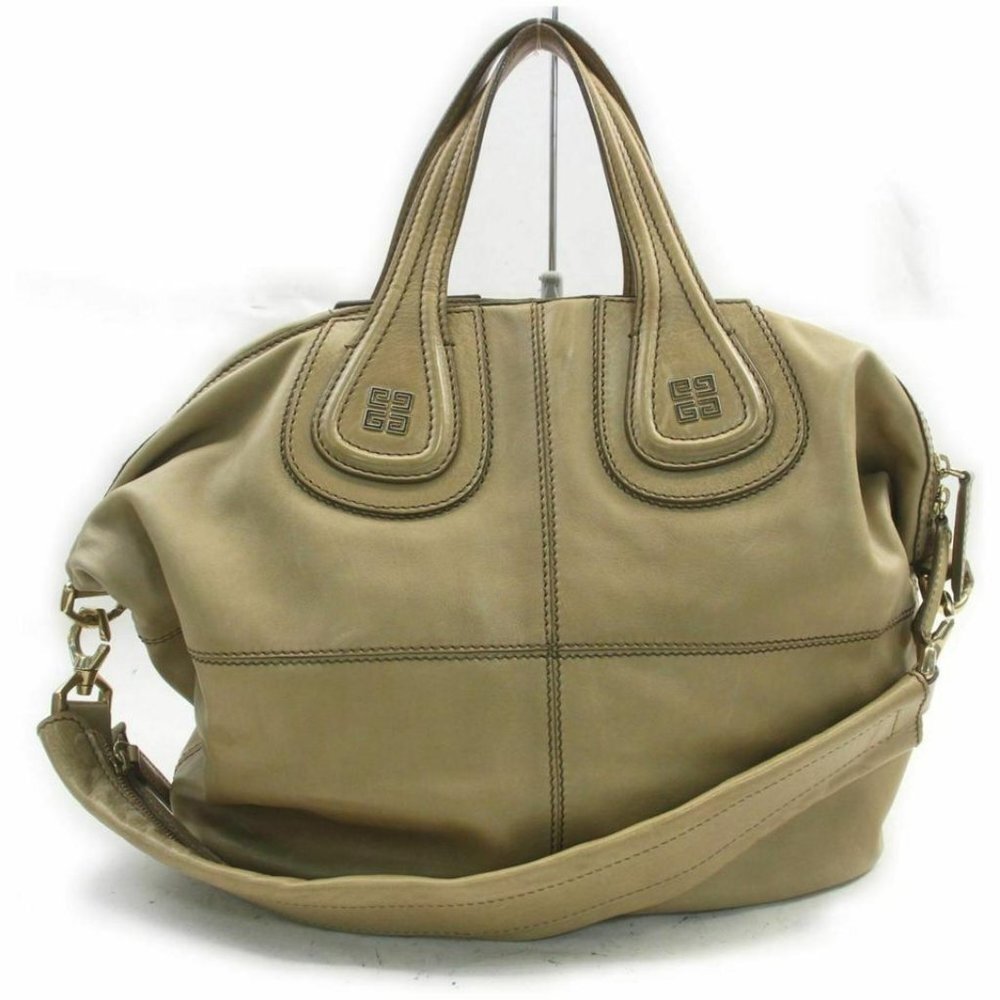 Givenchy Light Brown Beige Tan Nightingale 2way